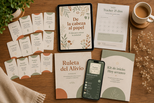 De la cabeza al papel: Journaling guiado de 21 días para calmar la ansiedad